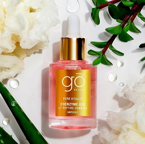 Go Beauty Longevity CoQ10, Daily Antioxidant Defense Serum - A Super Food for Skin, Boost Skin Health, Anti-Aging, Sun Damage, Sagging Skin – with 7 Peptides & Vitamin B3 – Pure Vitality, 1 fl. Oz - Image 4