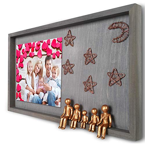Gifts for Inlaws That Have Everything Family Picture Frame Collages for Wall 8th 19th Bronze Wedding Anniversary Grandma Willow Tree Family 5 Figurines 7 8 19 21th Year Wall Charmers Her Grandparents