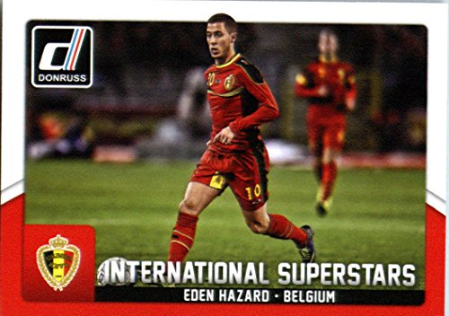 2015 Donruss International Superstars #14 Eden Hazard Belgium Soccer Card-MINT 2015 Donruss International Superstars #14 Eden Hazard Belgium Soccer Card-MINT
