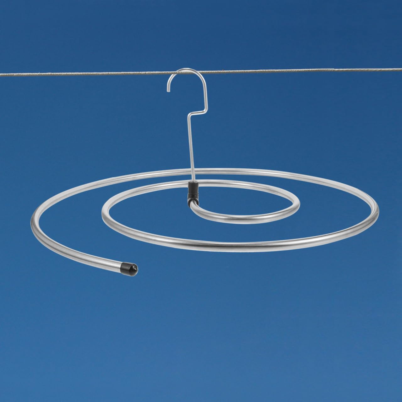 Copri Bucato per Balcone Stendino per Lenzuola a Spirale in Acciaio Inossidabile Spesso, 2 Pezzi, Rotazione 360°, Salvaspazio per Lavanderia e Asciugatura di Stile Casuale