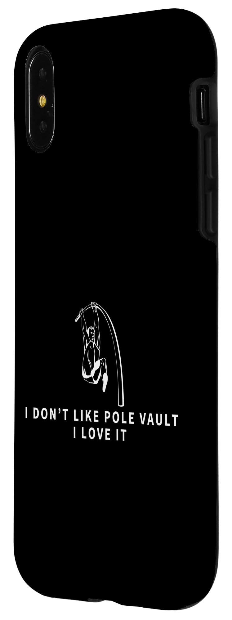 iPhone X/XS I Love Pole Vault Funny Pole Vaulting Case - Image 2