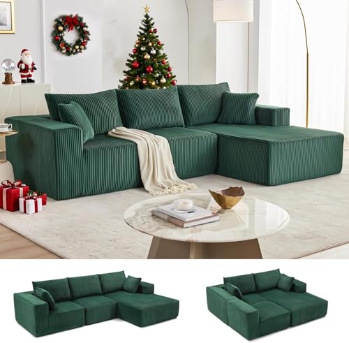 Weture 108” Modular Sectional Sofa, Cloud Sectional Couch with...