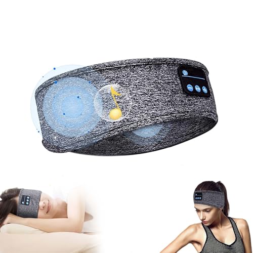 RAUWIZX Bluetooth Music Sleep Headphones, Bluetooth Sports Headphones, Talking Hairband with HD Stereo Speakers for Exercise, Jogging, Yoga, Insomnia, Travel, Meditation Meditation