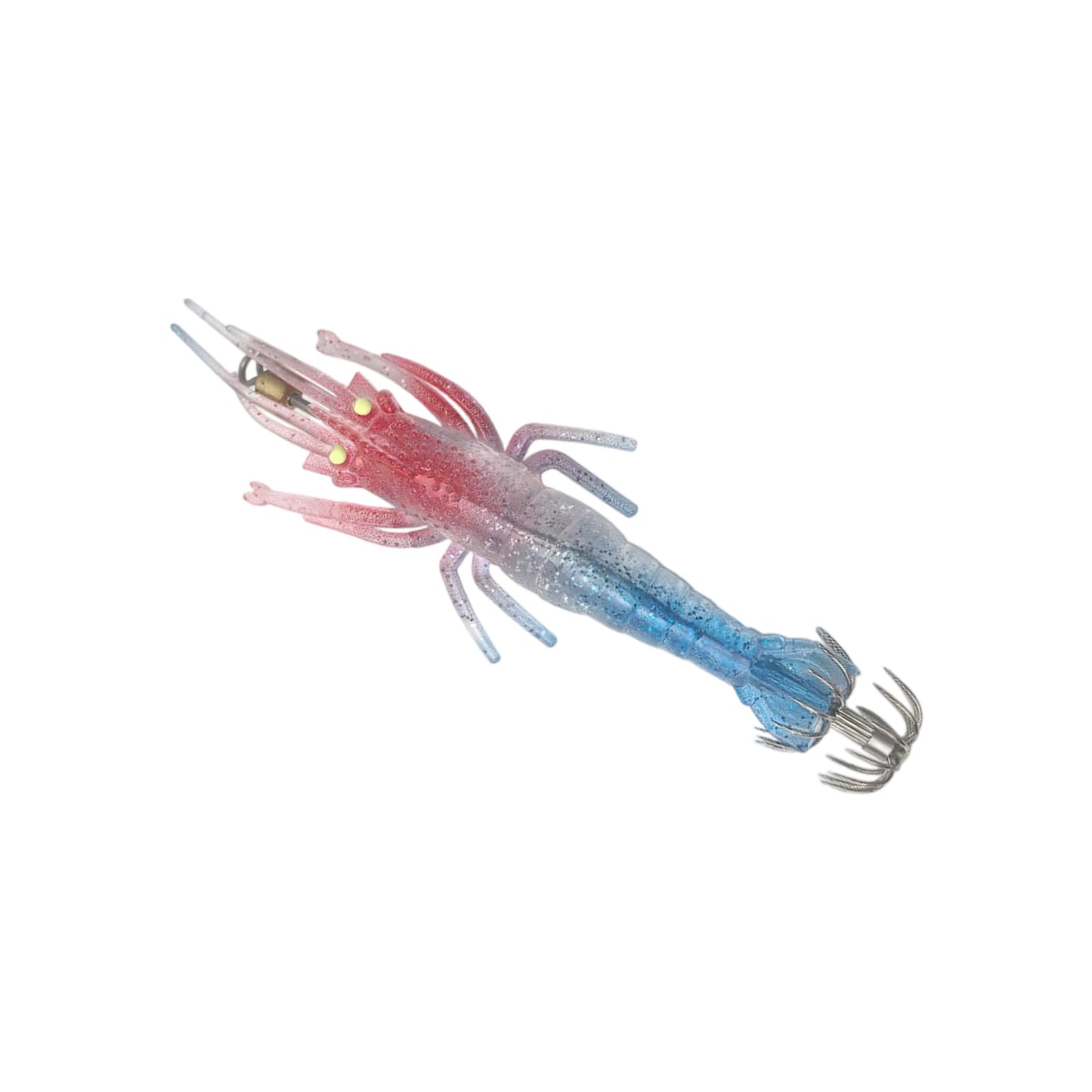 XuQiZZpp Fishing Shrimp Lures Glow Jigs Hook 11cm Squid Jigs Artificial Hard Baits Cuttlefish Hooks