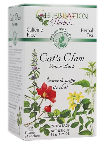 Celebration Herbals Cats Claw Inner Bark, 24 Herbal Tea Bags
