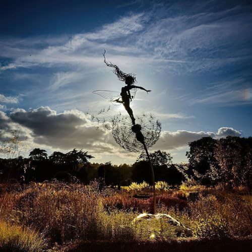 jiejack Feen Und Löwenzahn Tanzt Zusammen Gartenstecker, magische Fee,...