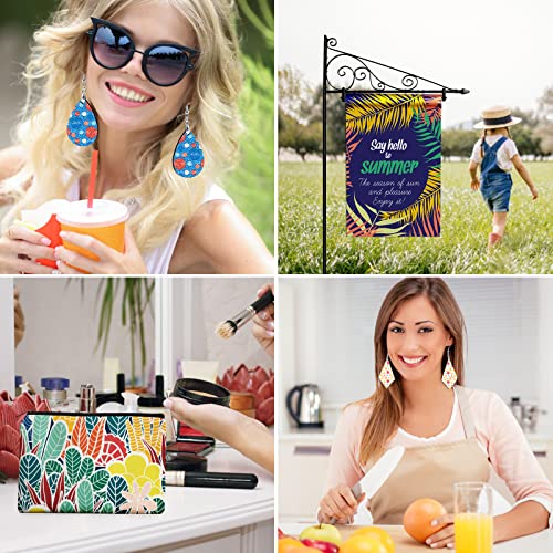 114Pcs Sublimation Blanks Products, Sublimation Blanks Set Including Diy Blank Makeup Bag, Keychain, Earring, Pillow Cover, Mouse Pad, Coaster, Garden Flag For Sublimation Transfer Mother's Day Gifts #TOP2