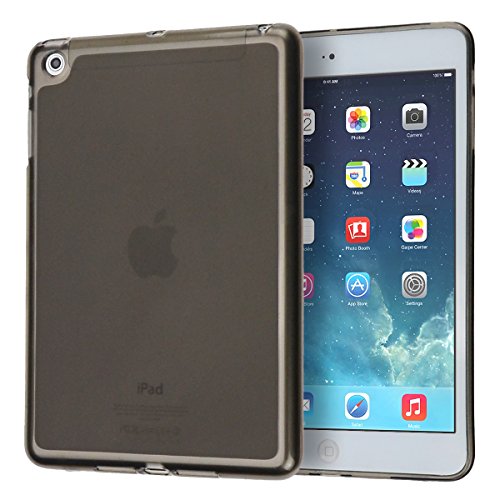 doupi PerfectFit TPU Custodia per iPad Mini 1 2 3, Retina Display Mat Trasparente Cover, Nero