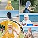 Durio Unisex Schirmmütze Kinder mit Nackenschutz Baby Sonnenhut UV SPF50+ mit Ohrentraum-Design Kleinkind Sommermütze für Mädchen Jungen Rosa 12 Monate-24 Monate