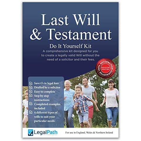 Last Will and Testament (DIY Will Kit) by LegalPath™ - 2021 Edition. Really Simple to Complete. Comprehensive Guide & 4 Different Wills to Suit Your Individual Needs Cover