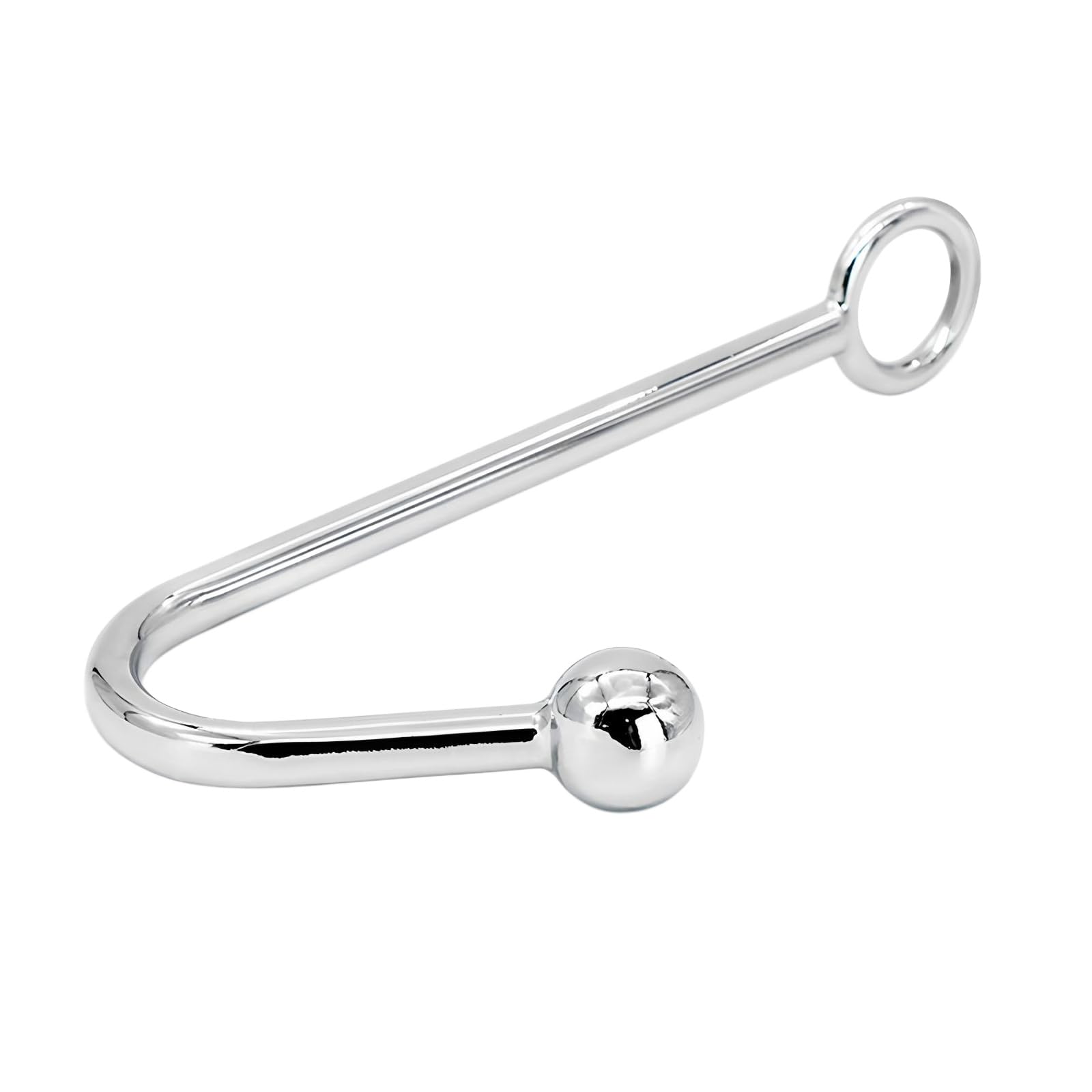 Stainless Steel Double Ended Dildo for Prostate & G-Spot Massage - Dual Ended Curved Hollow Metal Wand, Anal Plug Sex Toy for Couples & Solo Masturbation, Heavy102g（Hollow） - Large