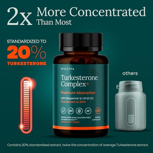 Image of Turkesterone Supplement 500mg for Men & Women, Muscle Growth & Gym Support