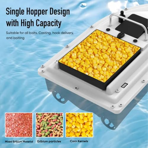 Bateau d'appât de pêche à télécommande 2 kg de charge utile - 5