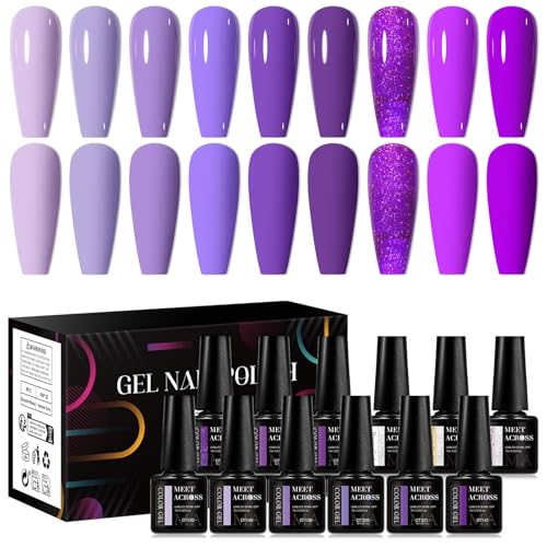 Set de Esmaltes de Gel 12 piezas MEET ACROSS miniatura 1