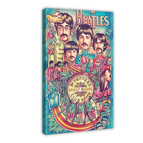Poster sur toile The Beatles légendaire groupe de rock 17 – Décoration murale pour salon, chambre à coucher – 60 x 90 cm… - Les Beatles, Paul McCartney, John Lennon, RIngo Starr, George Harrison Poster sur toile The Beatles légendaire groupe de rock 17 - Décoration murale pour salon, chambre à coucher - 60 x 90 cm…
