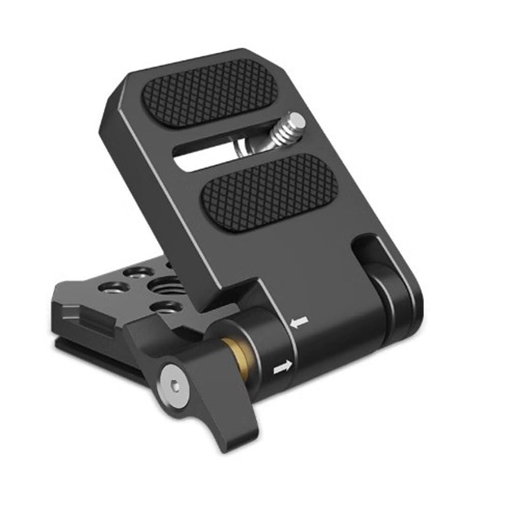 Plyisty Staffa a L Pieghevole per Fotocamera, Piastra a Sgancio Rapido per Treppiede con Commutazione Orizzontale per Montaggio Verticale per Fotocamera, Piastra a Sgancio Rapido per
