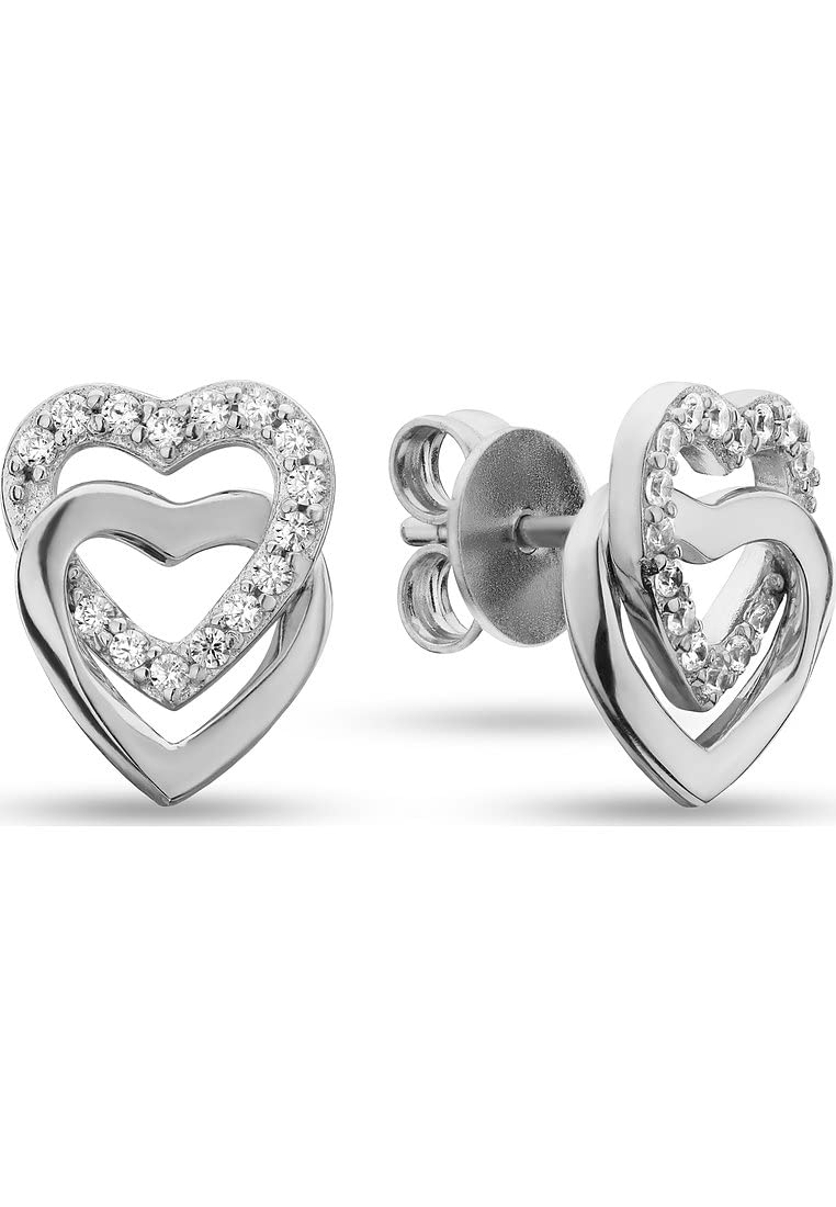 JETTE JETTE Damen-Ohrstecker 925er Silber 30 Zirkonia