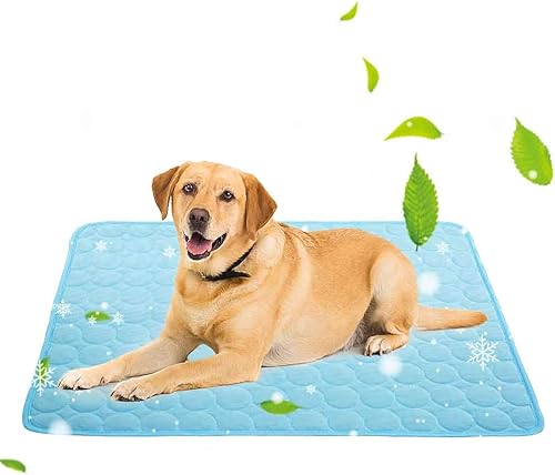 Miniatura 8 de Alfombra de refrigeración para perros y gatos, con alfombrilla auto refrigerante de seda helada, para mascota, manta para cama de mascotas/caja