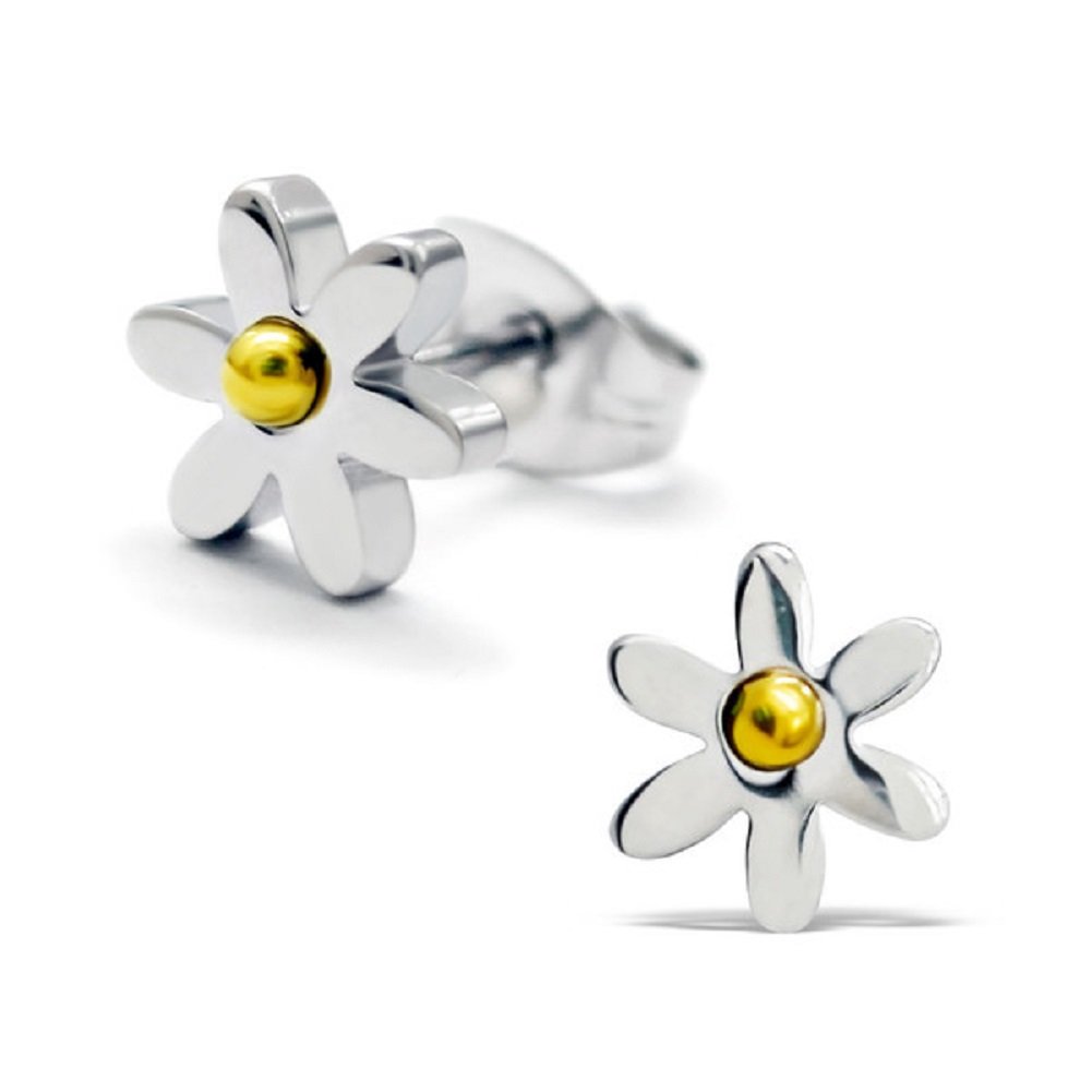 Orecchini in resina con fiori di Alyssum viola - Shades by Karmen