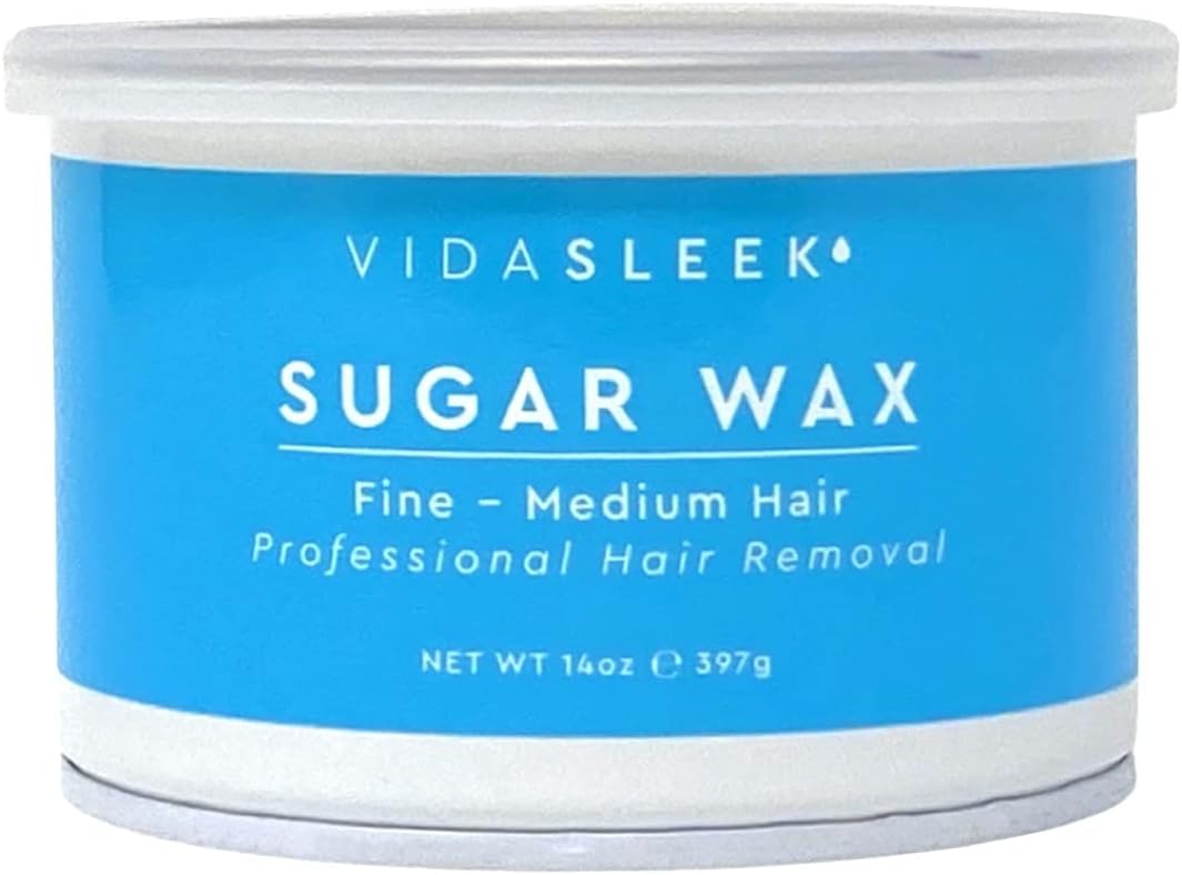 Full Body Hair Removal Sugar Wax For Fine to Medium Hairs - All Natural - Professional Size 14 oz. Tin