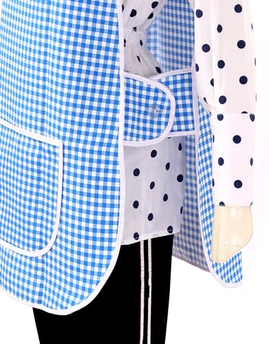 LINEN CLOSET Womens Tabards with Pockets for Men Ladies Cleaning Catering Chef Kitchen Aprons Unisex Hygea Tabard Apron Work Tabards - Image 3