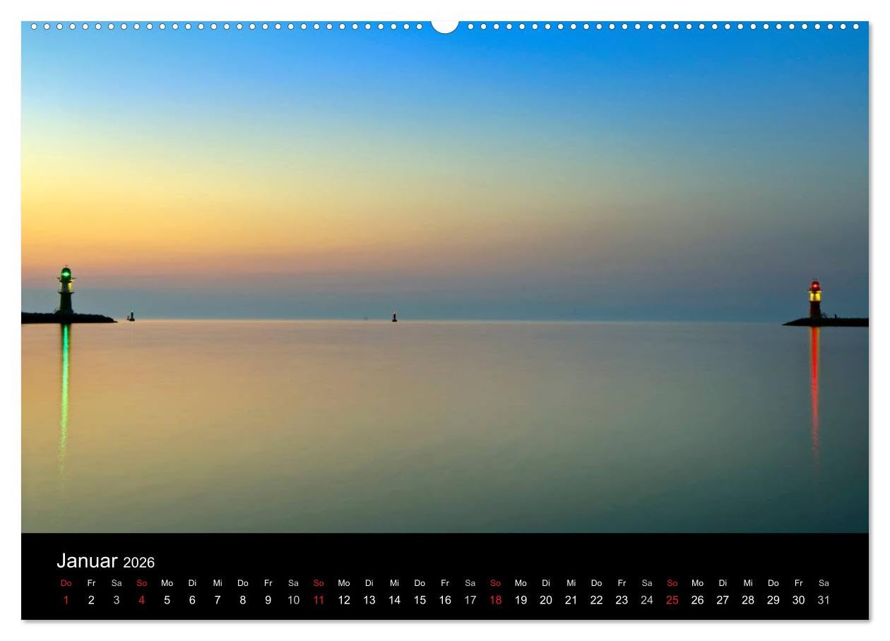 Mecklenburg - Vorpommern (Wandkalender 2026 DIN A2 quer), CALVENDO Monatskalender: Jahreskalender M/V von der Ostsee bis zur Mecklenburger Schweiz (CALVENDO Natur)