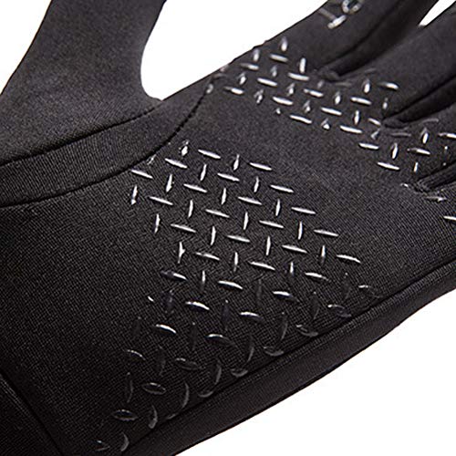 IMIKEYA Luvas de Ciclismo Reflexivas Simples Grossas Quentes Antiderrapantes Luvas de Pesca com Tela