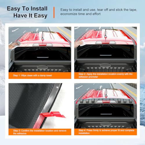Image of powoq Rear Roof Protector Compatible with 2022-2026 Ford Maverick Truck Cab Roof Protector Replacement for 2022 2023 2024 2025 2026 Ford Maverick Accessories