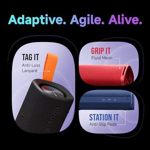 Image of XIAOMI Sound Outdoor Speaker (Black) | 30W Hi-Quality Speaker with Mic | Upto 12hrs Playback Time | IP67 Waterproof & Type C | Wireless Stereo Pairing