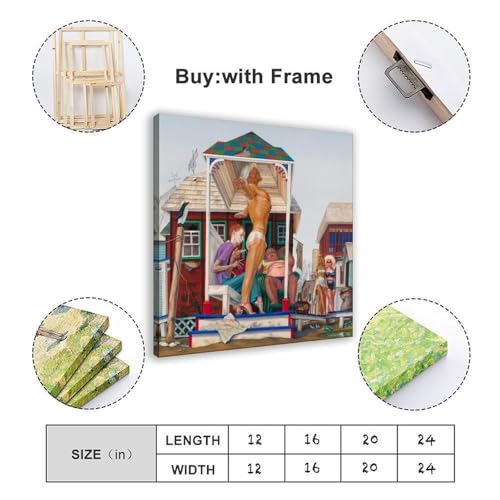 Impression sur toile et tableau deco Fantasia de Dr. S 61x61 - 5