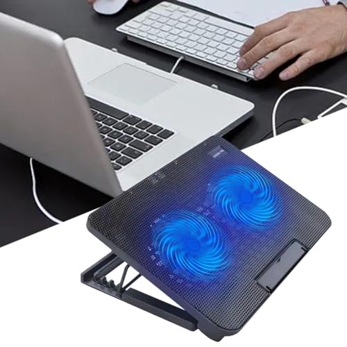 Base para Laptop con 2 Ventiladores y Puertos USB miniatura 3