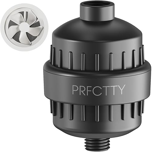 25-Stage Shower Filter prevents scale buildup,Revitalize Hair Skin Nails with Purifying Water, softener hard water,99% Lead Chlorine, Fluoride &Chemicals removed,High Output Fan Technology,Matte Black