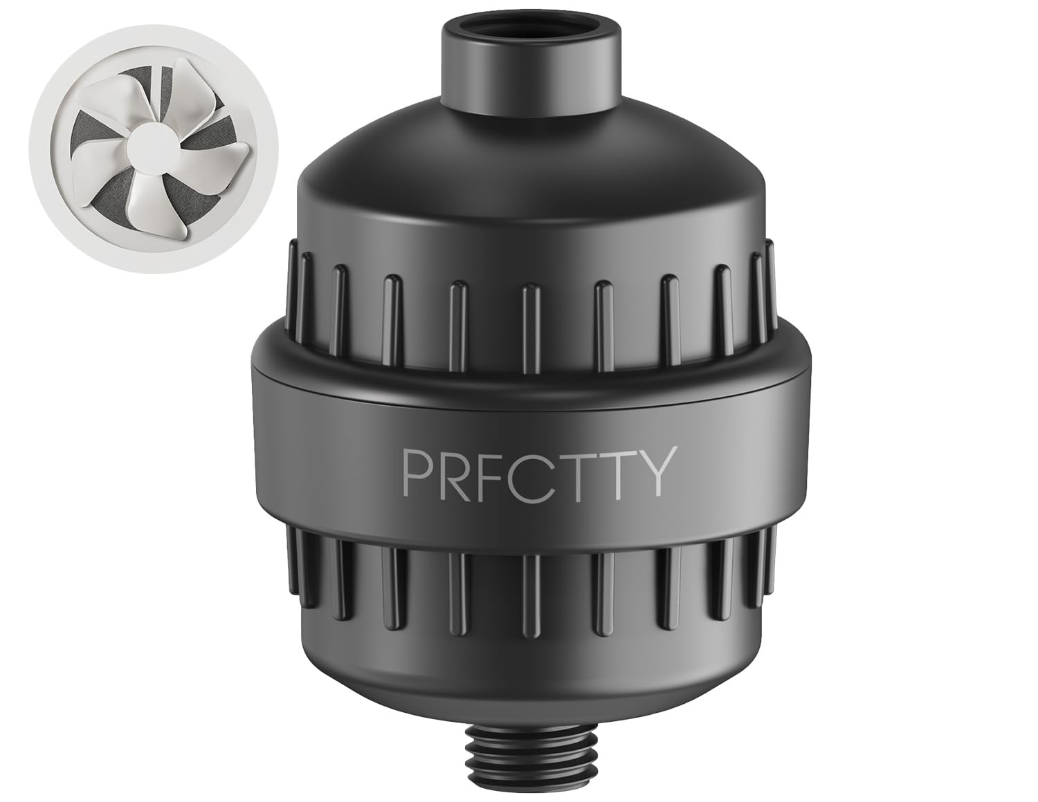 25-Stage Shower Filter prevents scale buildup,Revitalize Hair Skin Nails with Purifying Water, softener hard water,99% Lead Chlorine, Fluoride Removed,High Output Fan Technology,Matte Black