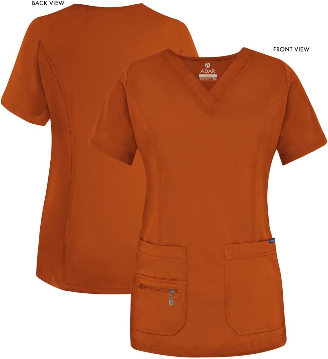 Adar Pro Scrubs for Women - Elevated V-Neck Scrub Top