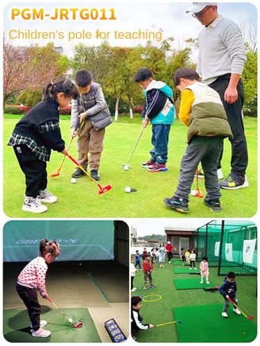 Kids Golf Club Set Right Hand R Flex Graphite Shafts Kompletny drewniany żelazny hybrydowy putter dla początkujących Chłopcy Dziewczyny Unisex Lekkie sportowe kije Trening młodzieżowy
