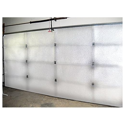 NASA Tech White Reflective Foam Core 2 Car Garage Door Insulation Kit 18FT (WIDE) x 9FT (HIGH) R Value 8 Made in USA New and Improved Heavy Duty Double Sided Tape 6 panel 24 Inches