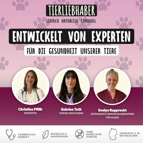 TIERLIEBHABER – Hundefutter Nass 400g 6X Huhn mit Gemüse – Von Tierärzten entwickelt – Nassfutter Hund mit 90% Fleischanteil – Dog Food als Hundenassfutter 400g Dosen