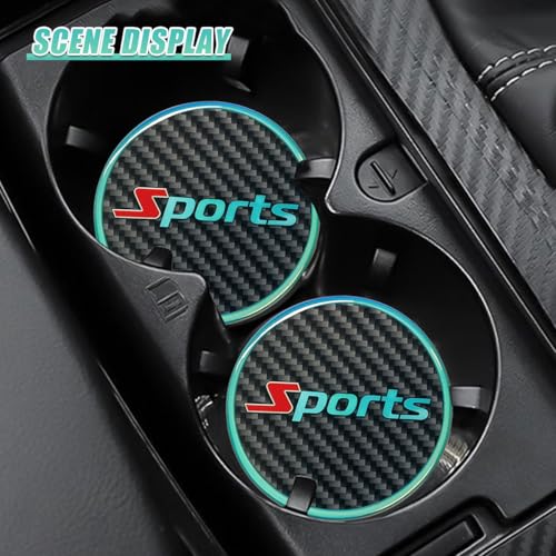 Portavasos para Auto de Fibra de Carbono, Pack 2 piezas miniatura 5
