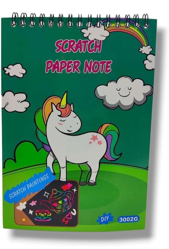 TOYARTSY Scratch and Draw Book for Kids Pack of 12 Scratch Books,Scratch Tool in Each Girls, Boys Birthday Gifts
