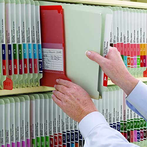 Smead End Tab Pressboard Fastener File Folder with SafeSHIELD Fasteners, 2 Fasteners, 2" Expansion, Legal Size, Gray/Green, 25 per Box (37715)