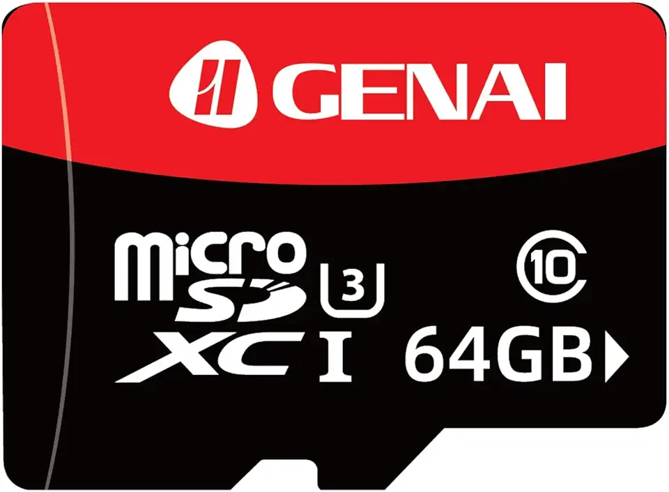 Cartao de Memoria 64GB, Professional Cartão Micro SD, Velocidade de Leitura 80Mbs, Cartão de Memória para Smartphones, Tablets, Câmeras de Ação, GPS, Drones