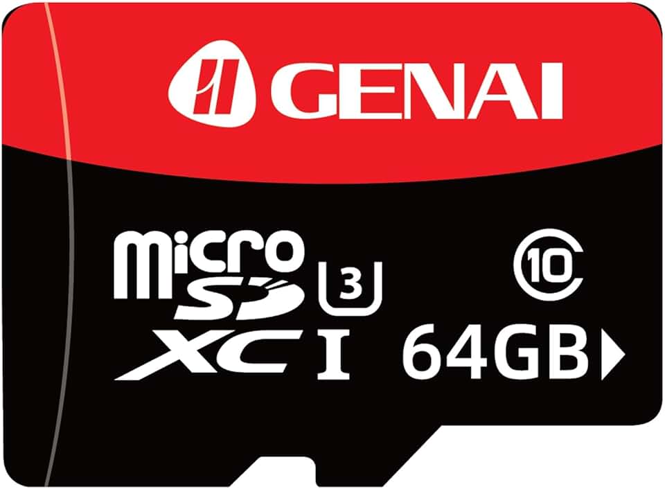 Cartao de Memoria 64GB, Professional Cartão Micro SD, Velocidade de Leitura 80Mbs, Cartão de Memória para Smartphones, Tablets, Câmeras de Ação, GPS, Drones