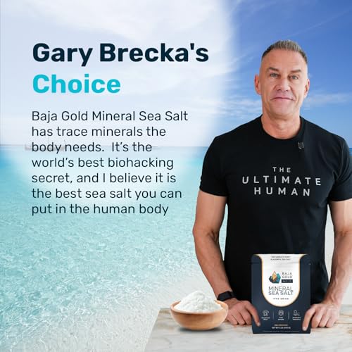 Baja Gold Mineral Sea Salt - Recommended by Gary Brecka - Fine Grind Salt for Cooking & Baking | Natural Baja Salt for Culinary Uses | Great for Finishing Dishes | 1 lb. Resealable Bag, 300+ Servings. - Image 5