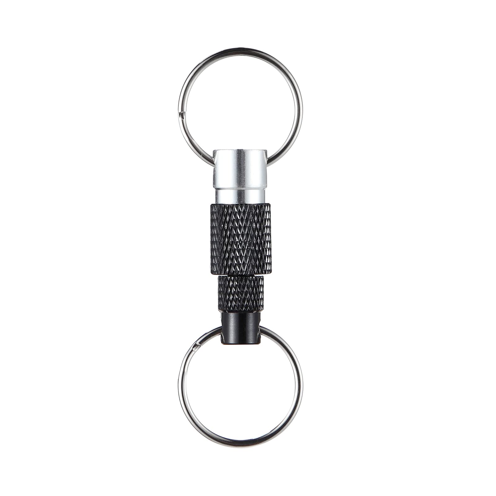 MDSK Detachable Keychain, Quick Release Pull Apart Breakaway Key Rings Lock Holder Dual Split Rings for Handy Outdoor (3 Pack), 7.5cmL