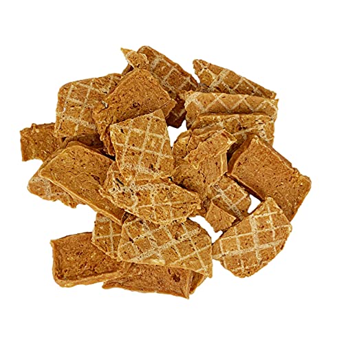 Snack Naturali per Cani, Biscotto di pesce, filetto di salmone, snack da masticare, per cani di piccola, media e grande taglia. OMEGA-3. 100G.