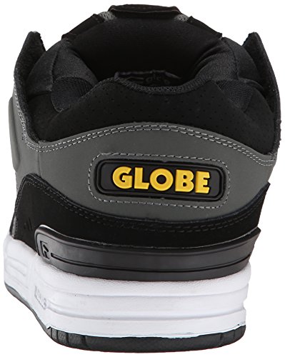 Image of Globe Mens Fusion Skate Shoes, Charcoal /Black /Yellow, 13 M US