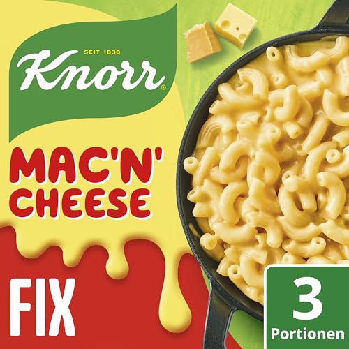 Knorr Fix Würzmischung Mac'n' Cheese(Makkaroni in Käsesauce)für eine leckere Pasta ohne geschmacksverstärkende Zusatzstoffe 3 Portionen – Bild 6