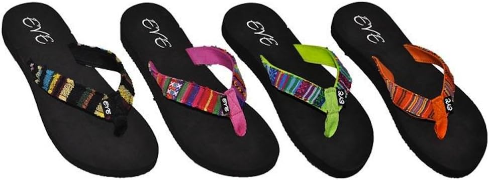 Women's Ladies' Frienship Flip Flops Comfort Thong Sandals by Eve