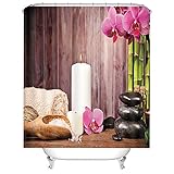 Photo Gallery banemi tenda bagno interna, tenda doccia tessuto pesante bianco fucsia pietra della candela dell orchidea polyester 120x180cm con 12 anillas Photo Gallery banemi tenda bagno interna, tenda doccia tessuto pesante bianco fucsia pietra della candela dell orchidea polyester 120x180cm con 12 anillas