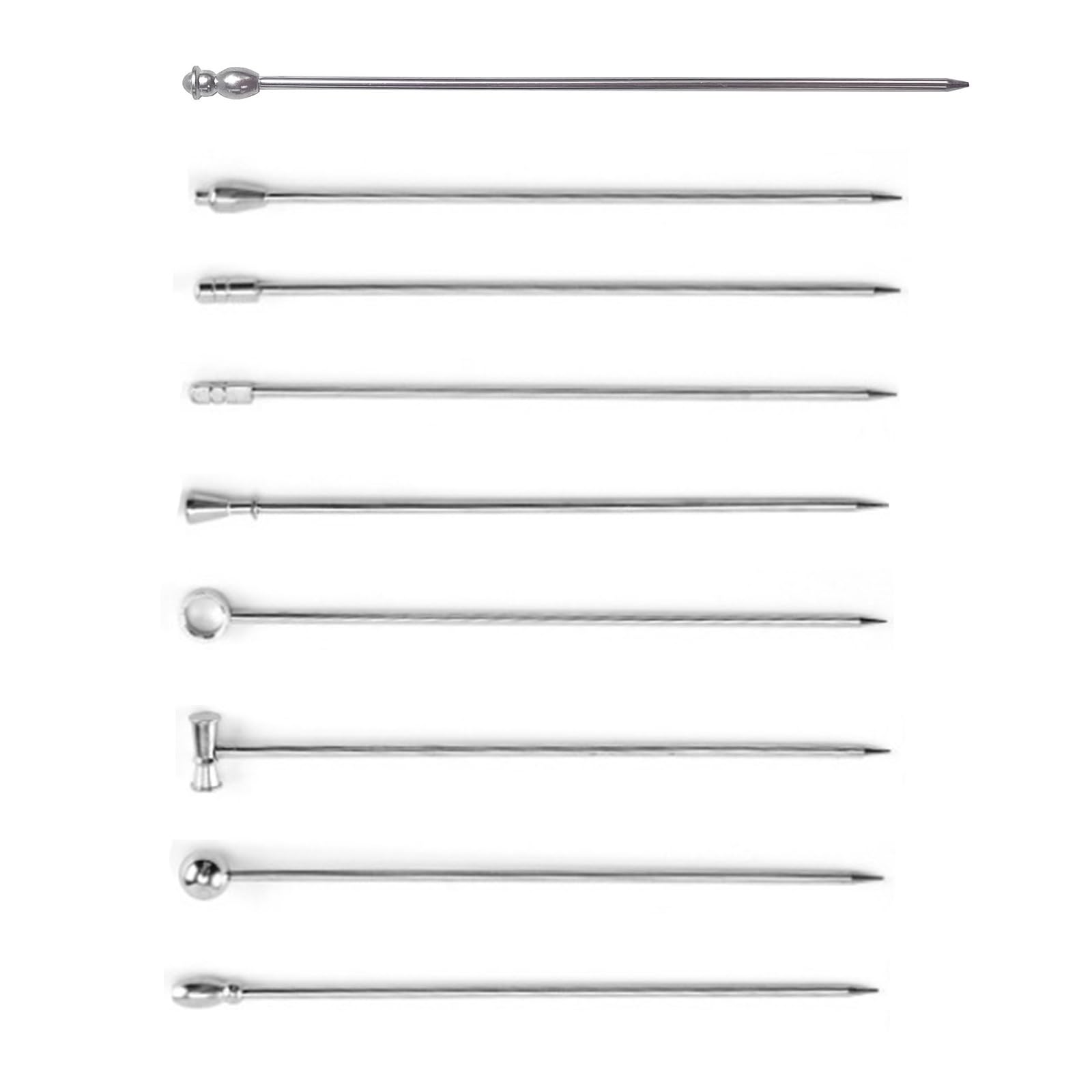 Limtula Multipurpose Stainless Steel Picks Elegant Dessert Skewers Club Equipment for Fruit Platters and Cocktail Garnishes Recyclable Cake Decorating Picks
